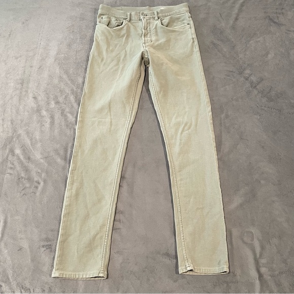 Faherty Pants Mens 30x32 Olive Stretch Terry Chino Slim Fit Straight - Picture 1 of 8